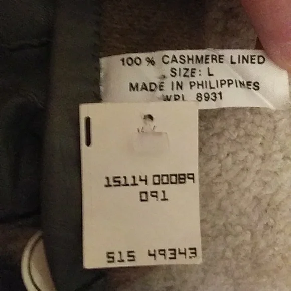 Men's Leather gloves with cashmere lining, NWT - Picture 2 of 5